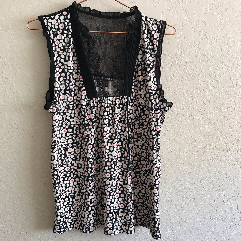 Express floral lace top
